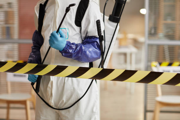 Professional Biohazard Cleanup technician working in Woody, CA